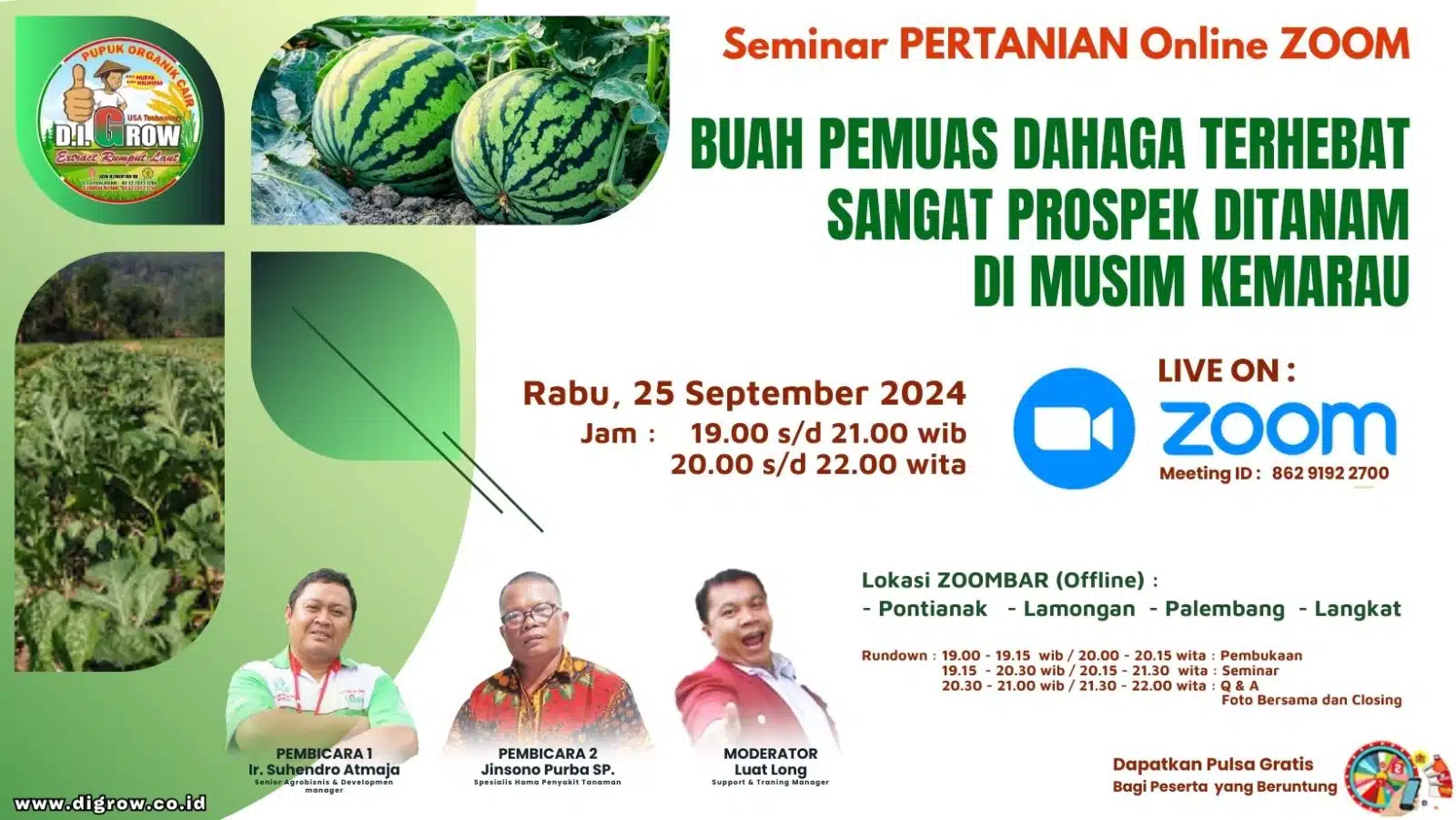 Read more about the article SEMINAR NASIONAL ONLINE TEMA SEMANGKA
