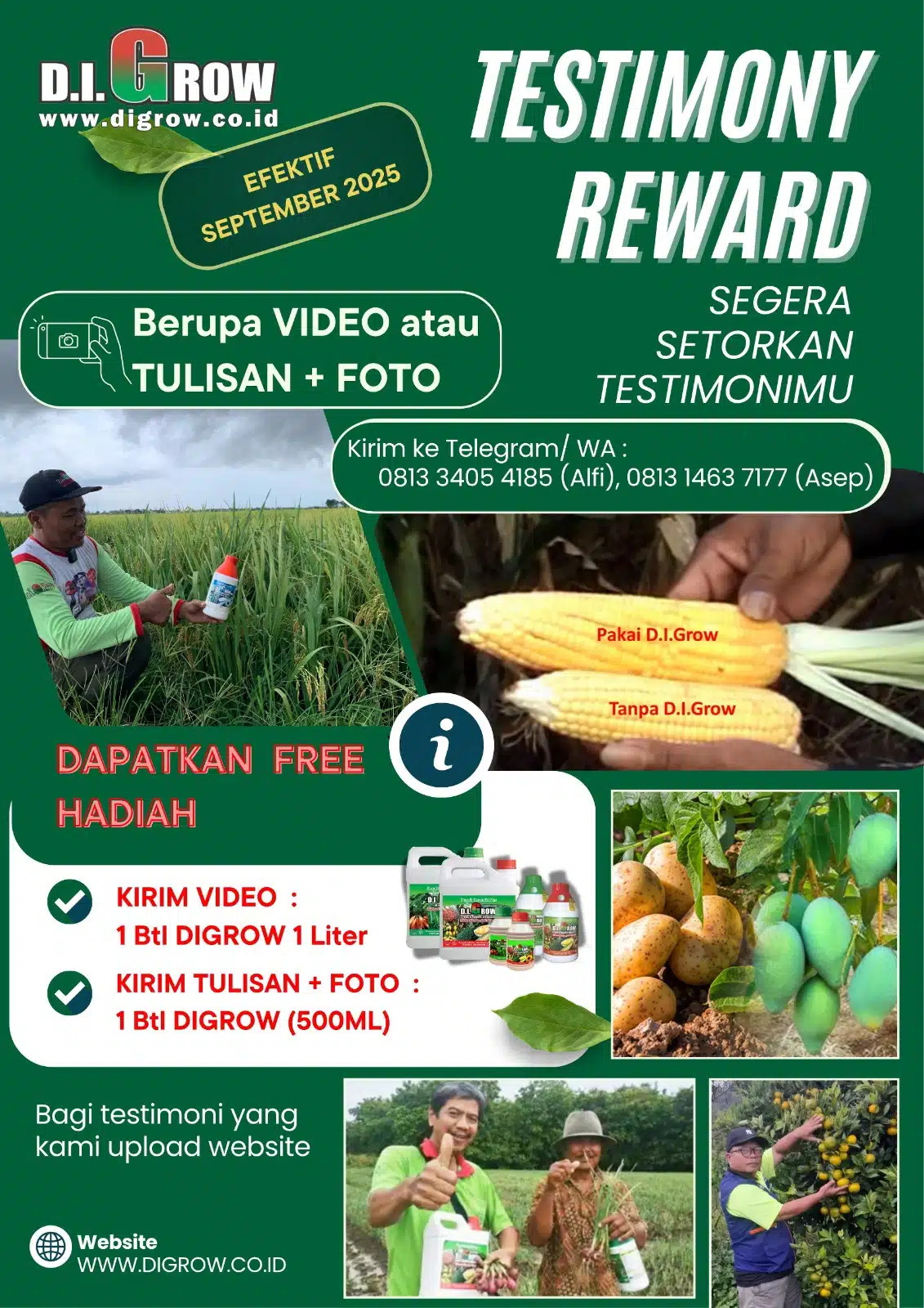 Read more about the article DIGROW TESTIMONY REWARD